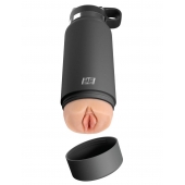 Серый мастурбатор в виде бутылки F*ck Flask - Pipedream - в Грозном купить с доставкой