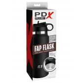 Черный мастурбатор в виде бутылки Fap Flask - Pipedream - в Грозном купить с доставкой