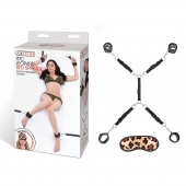Леопардовая фиксация на матрас для рук и ног Classic Bedspreader - Lux Fetish - купить с доставкой в Грозном