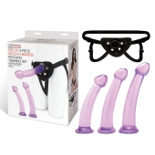 Тренировочный набор с тремя насадками Pegging Training Set - Lux Fetish - купить с доставкой в Грозном