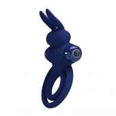 Синее эрекционное кольцо с вибростимуляцией клитора Powerful Ring - Baile - в Грозном купить с доставкой