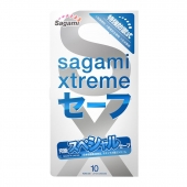 Презервативы Sagami Xtreme Ultrasafe с двойным количеством смазки - 10 шт. - Sagami - купить с доставкой в Грозном
