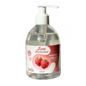 Лубрикант на водной основе Love Protection Raspberry с ароматом малины - 300 мл. - Lola Games - купить с доставкой в Грозном
