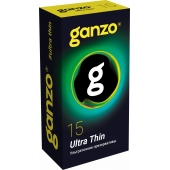 Прозрачные ультратонкие презервативы Ganzo Ultra thin - 15 шт. - Ganzo - купить с доставкой в Грозном