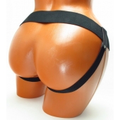Трусики для страпона коричневого цвета - БДСМ Арсенал - купить с доставкой в Грозном