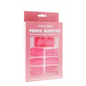 Набор из 7 розовых насадок на пенис ONE-A-DAY PENIS SLEEVES PINK - Seven Creations - в Грозном купить с доставкой