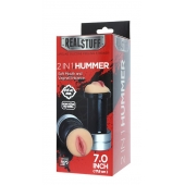Двусторонний мастурбатор REALSTUFF 2 IN 1 HUMMER MOUTH   VAGINA - ротик и вагина - Dream Toys - в Грозном купить с доставкой