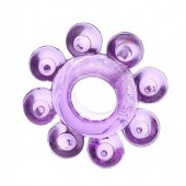 Мягкая фиолетовая гелевая насадка - Toyfa Basic - в Грозном купить с доставкой