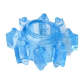 Голубая гелевая насадка-звезда - Toyfa Basic - в Грозном купить с доставкой