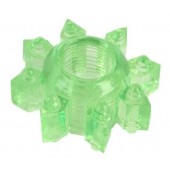 Зеленое эрекционное кольцо-звезда - Toyfa Basic - в Грозном купить с доставкой