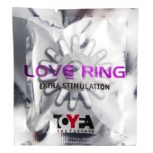 Прозрачное гелевое эрекционное кольцо с шипиками - Toyfa Basic - в Грозном купить с доставкой