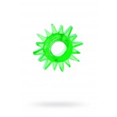 Зеленое эрекционное кольцо-солнце - Toyfa Basic - в Грозном купить с доставкой