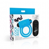 Голубое эрекционное виброкольцо 28X Remote Control Vibrating Cock Ring   Bullet - XR Brands - в Грозном купить с доставкой