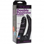 Черная насадка-фаллоимитатор для двойной стимуляции Double Penetrator - 16 см. - Doc Johnson - купить с доставкой в Грозном