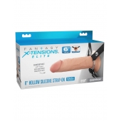 Полый страпон на ремнях 6’’ Hollow Silicone Strap-on - Pipedream - купить с доставкой в Грозном