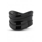 Черное эрекционное кольцо на мошонку Beef Ball Stretcher Snug - Blush Novelties - в Грозном купить с доставкой