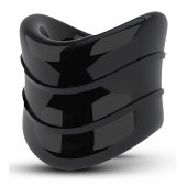 Черное эрекционное кольцо на мошонку Beef Ball Stretcher Snug X Long - Blush Novelties - в Грозном купить с доставкой