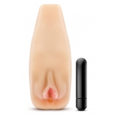 Мастурбатор-вагина с вибрацией Soft   Wet Natasha Realistic Beige Masturbator - Blush Novelties - в Грозном купить с доставкой