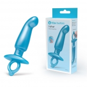 Голубая анальная пробка для массажа простаты Hither Silicone Prostate Plug - 14,3 см. - b-Vibe - в Грозном купить с доставкой