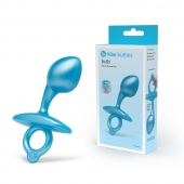 Голубая анальная пробка для массажа простаты Bulb Silicone Prostate Plug - 10,7 см. - b-Vibe - в Грозном купить с доставкой