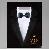 Пакет «Смокинг VIP» полиэтиленовый с вырубной ручкой (30х40 см) - UPAK LAND - купить с доставкой в Грозном