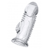 Прозрачная насадка на пенис с шипиками и коготком - 13,5 см. - A-toys - в Грозном купить с доставкой