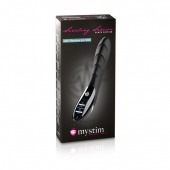Вибратор с электростимуляцией Sizzling Simon Black Edition - 27 см. - MyStim - купить с доставкой в Грозном
