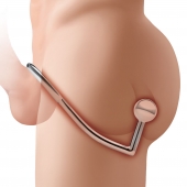 Кольцо на пенис с анальным стимулятором Stainless Steel Anal Hook   Cock Ring - BlueLine - в Грозном купить с доставкой