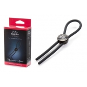 Тёмно-серое эрекционное кольцо с зажимом Again and Again Adjustable Cock Ring - Fifty Shades of Grey - в Грозном купить с доставкой