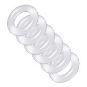 Комплект из 6 прозрачных эрекционных колец Ring Master Custom Ball Stretcher Kit - XR Brands - в Грозном купить с доставкой