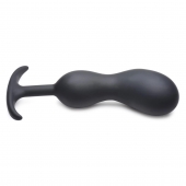 Черный массажер простаты с утяжелителями Premium Silicone Weighted Prostate Plug XL - 20,8 см. - XR Brands - в Грозном купить с доставкой