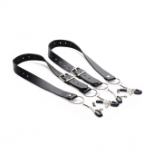 Ремни с зажимами для половых губ Spread Labia Spreader Straps with Clamps - XR Brands - купить с доставкой в Грозном