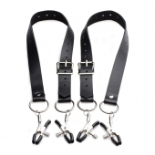 Ремни с зажимами для половых губ Spread Labia Spreader Straps with Clamps - XR Brands - купить с доставкой в Грозном