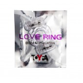 Прозрачное виброкольцо с двумя вибропульками - Toyfa Basic - в Грозном купить с доставкой