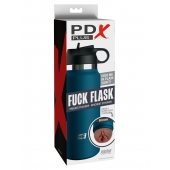 Смуглый мастурбатор-вагина в синей колбе F*ck Flask - Pipedream - в Грозном купить с доставкой