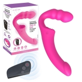 Розовый безремневой страпон Straples Strap-On Dildo - Erokay - купить с доставкой в Грозном