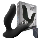 Черный вибромассажер простаты 3,5’’ Remote Control Curve P-spot Massager - 12 см. - Erokay - в Грозном купить с доставкой