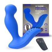 Синий вибромассажер простаты 3,5’’ Remote Control P-spot Massager - 12,5 см. - Erokay - в Грозном купить с доставкой