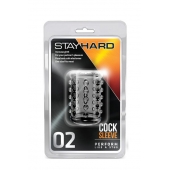Прозрачная насадка на пенис с шишечками STAY HARD COCK SLEEVE 02 CLEAR - Blush Novelties - в Грозном купить с доставкой