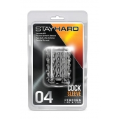 Прозрачная насадка с бороздками STAY HARD COCK SLEEVE 04 CLEAR - Blush Novelties - в Грозном купить с доставкой