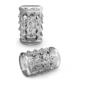 Прозрачная насадка с капельками STAY HARD COCK SLEEVE 05 CLEAR - Blush Novelties - в Грозном купить с доставкой