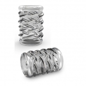 Прозрачная насадка с объёмными чёрточками STAY HARD COCK SLEEVE 06 CLEAR - Blush Novelties - в Грозном купить с доставкой