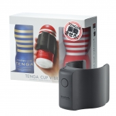Набор Tenga Cup Vibrator 1st Set: вибратор Cup Vibrator, мастурбатор Original Vacuum Cup, мастурбатор Premium Original Vacuum Cup - Tenga - в Грозном купить с доставкой