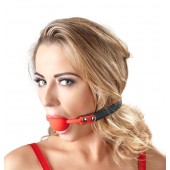 Силиконовый кляп-шар на чёрных ремешках Red Gag silicone - Orion - купить с доставкой в Грозном