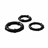Набор из 3 черных эрекционных колец Babooom Ring Set - Adrien Lastic - в Грозном купить с доставкой