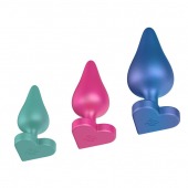 Набор из 3 анальных пробок Romp Luster - ROMP