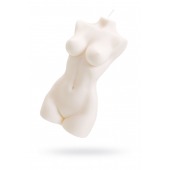 Белая интерьерная свеча в форме женского торса - 850 гр. - Pecado - купить с доставкой в Грозном