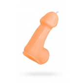 Оранжевая свеча в форме пениса - 47 гр. - Pecado - купить с доставкой в Грозном