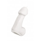 Белая свеча в форме пениса - 47 гр. - Pecado - купить с доставкой в Грозном