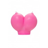 Розовая свеча «Сиськи» - 150 гр. - Pecado - купить с доставкой в Грозном